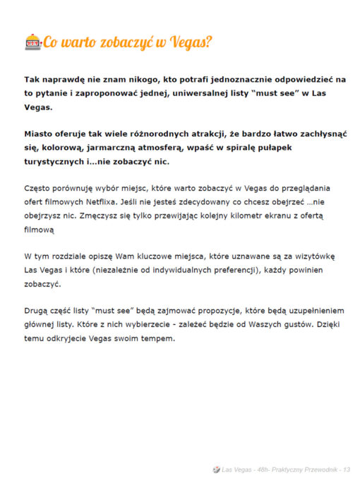 Co warto zobaczyć w Las Vegas