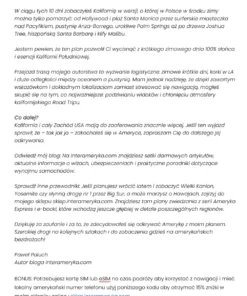 Plan podróży po południowej kalifornii