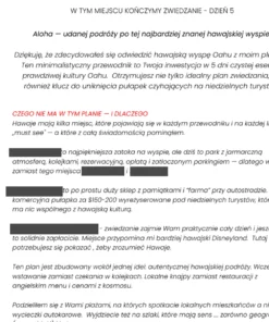 Hawaje wyspa Oahu plan zwiedzania